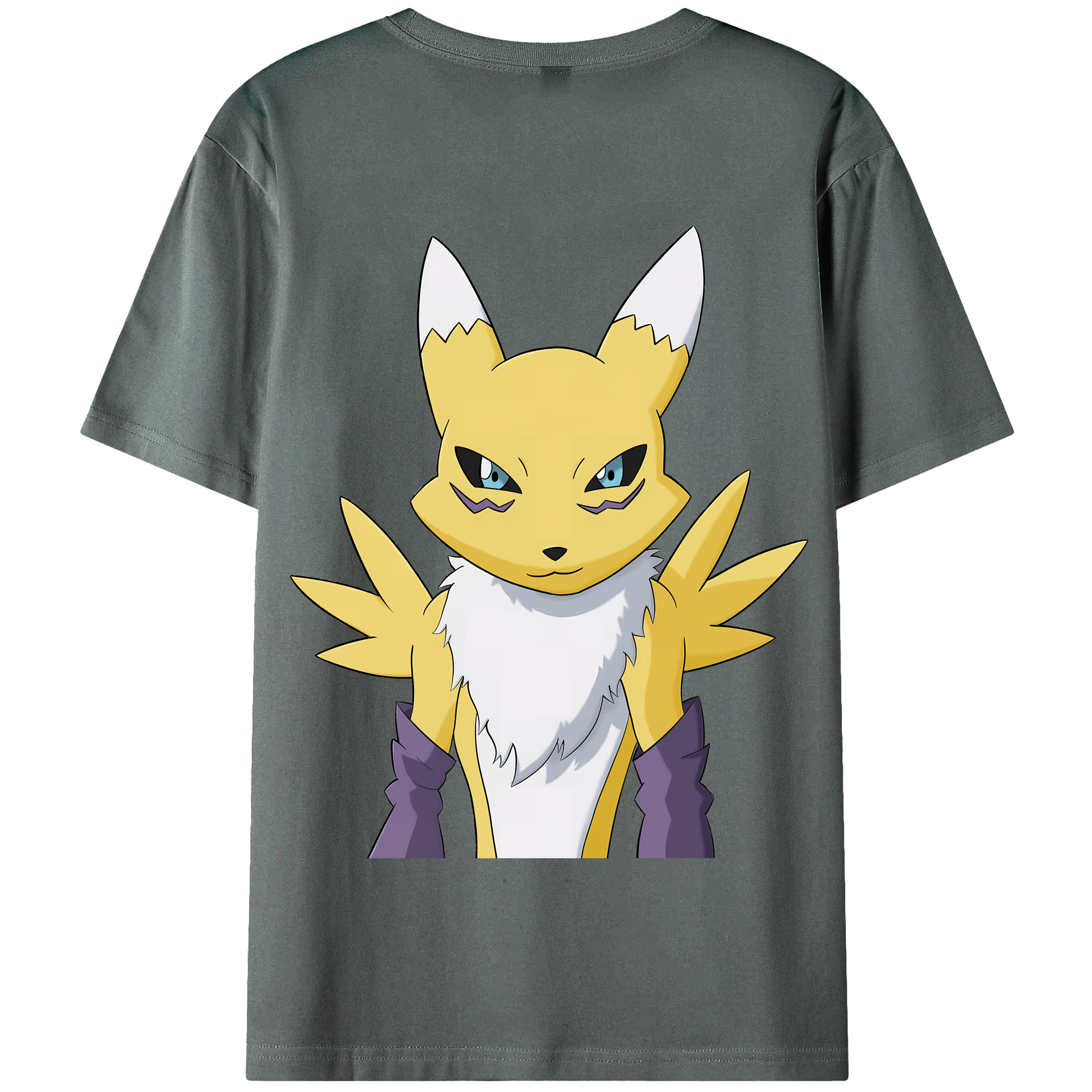 （画像用） Digimon デジタルモンスター/デジモン 綿100％半袖Tシャツ（背面プリント）